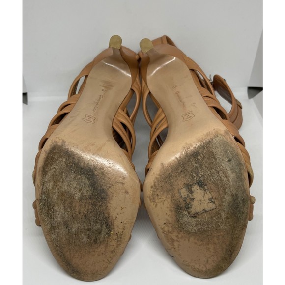 GIANVITO ROSSI Kim Kardashian Strappy Ankle Cuff Camel Heel Sandals - Picture 15 of 16